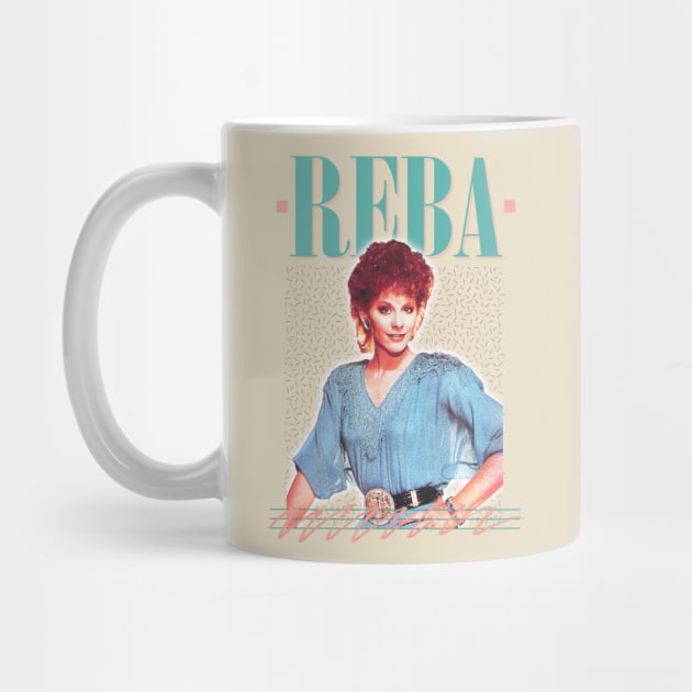 Reba // Vintage Faded 80s Style Fan Design by DankFutura